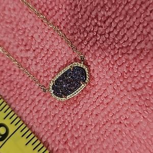 Kendra Scott Elisa colorful Druzy necklace. Gold hardware
